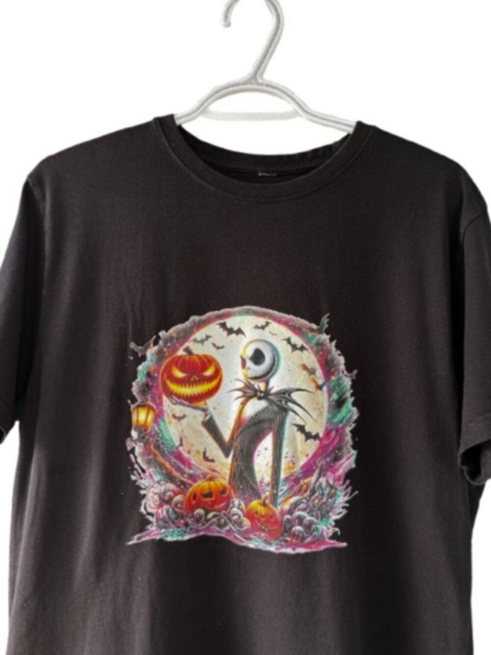 Tim Burton's The Nightmare Before Christmas graphic t-shirt black men's